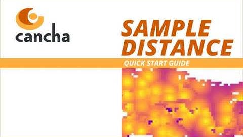 Cancha Sample Distance Tutorial