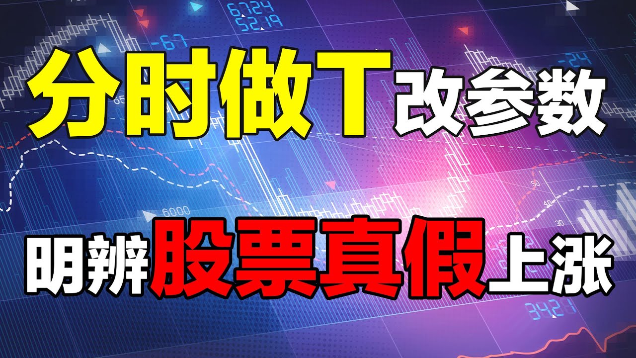 【分时做T】【分时参数】【股票分时】【炒股】，操盘手详细解析分时做T，修改两个参数，清楚分辨股票真假上涨