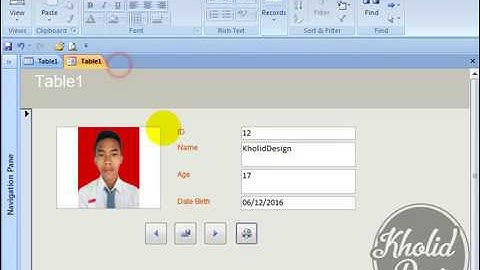 [HD] How To Create Form Insert Photo With MS ACCESS 2007