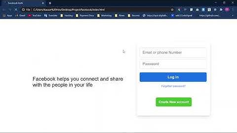 Facebook Login and sign up design | Html CSS | Java Script Tutorial 2021 #Speora #facebook