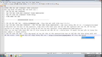 Hướng dẫn cài đặt opencart 2.0 trên localhost