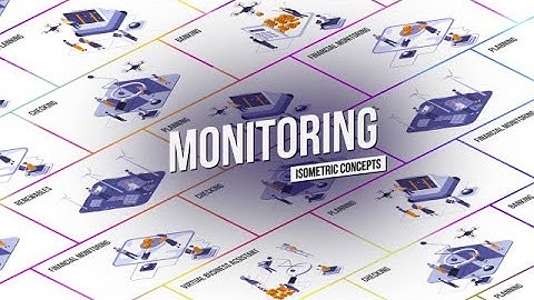 Monitoring - Isometric Concept After Effects Templates