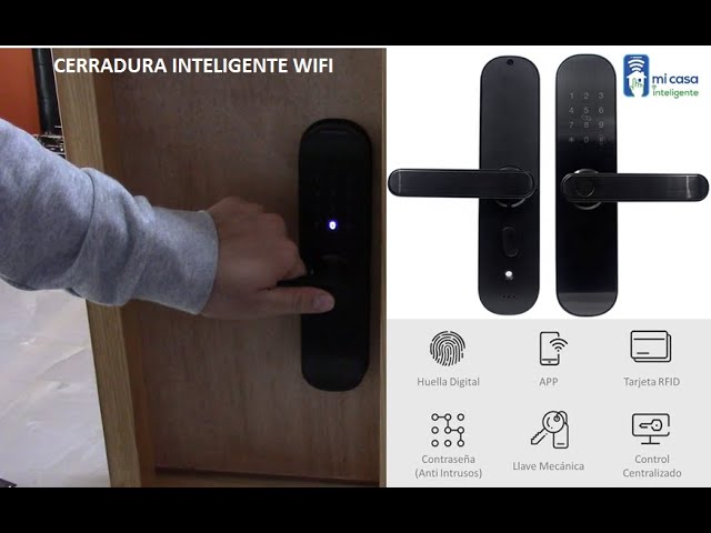 Cerradura Electronica Huella Biometrica Wifi Chapa Digital