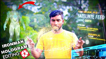 Iron man Jarvis Hologram Editing in Kinemaster apps | Iron man HUD Effect | Mobile Editing ironman