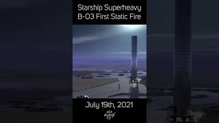 The First Static Fire of a Starship Booster