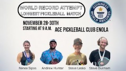 48 Hour Pickleball Match: Guinness World Record Attempt (LIVE) (Stream 3)