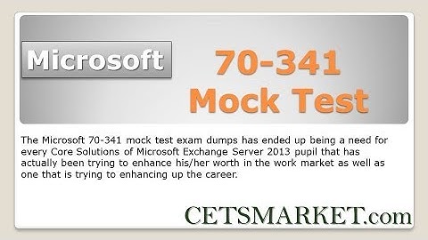 70-341 Mock Test To Improve Your 70 341 Exam Score