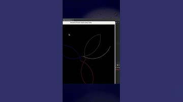 How to draw beautiful flower using Python Turtle  #python #turtle #viralshorts