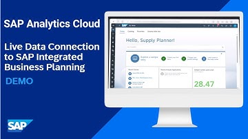SAP Analytics Cloud Live Data Connection to SAP Integrated Business Planning