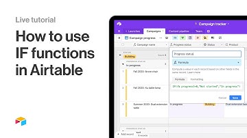 How to use the IF function in Airtable formulas | Live tutorial