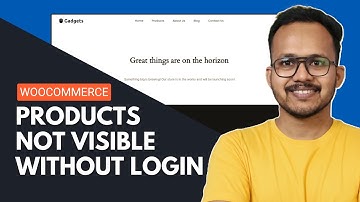 WooCommerce-producten worden niet weergegeven zonder aanmelding