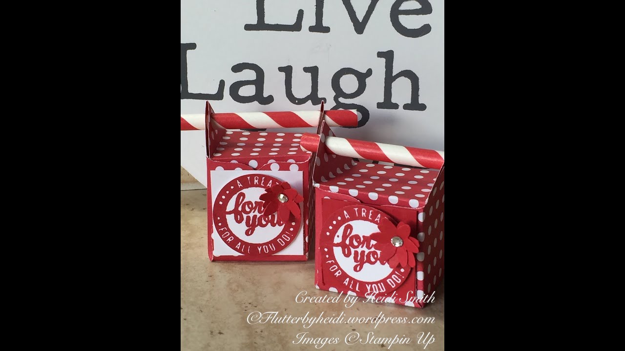 Ferrero Friday Straw topped box using Envelope Punch Board video editing software free