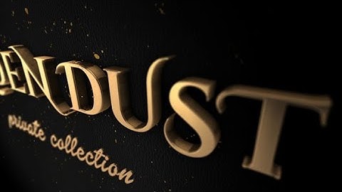 Golden Dust (After Effects template)
