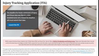 OSHA’s Injury Tracking Application (ITA) Data