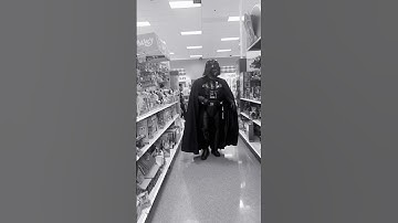 Darth vader shopping at target