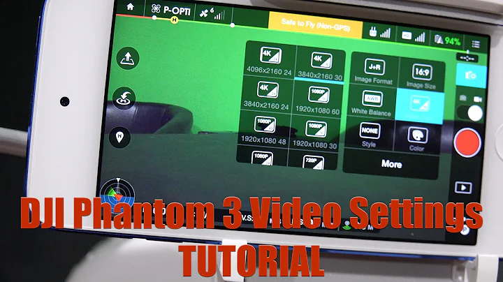 DJI Phantom 3 Video Settings Tutorial
