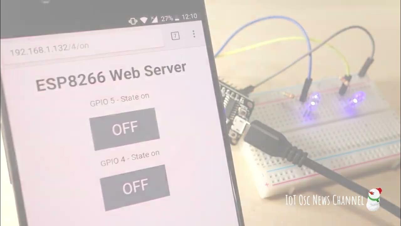 Praktik IoT Teknik Push Button Controlling LED - ESP8266 Berbasis Web ...