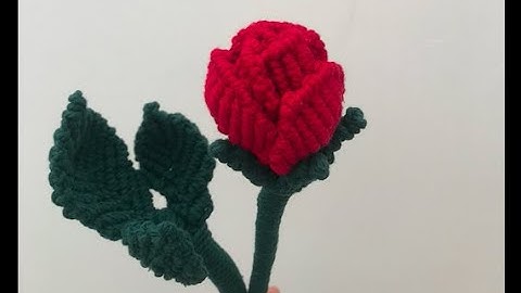 DIY Macrame Red Rose Tutorial!!