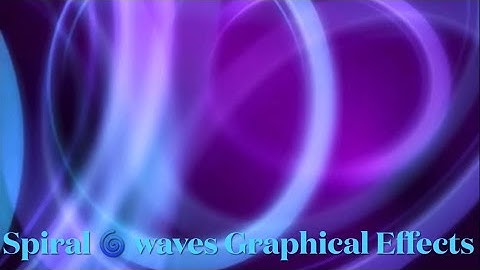 Spiral 🌀 Waves Graphical Effects Background(Copyright Free space waves motion graphical footage4K)