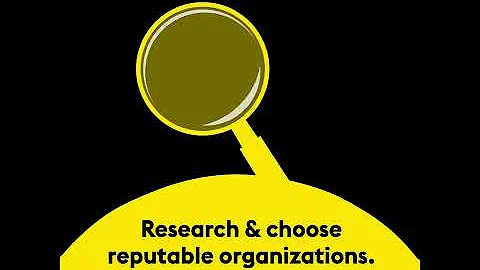 Be sure you are donating to a reputable charitable organization.