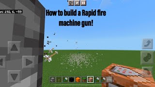 How to make a ultra RAPID FIRE machine gun in minecraft using commands!