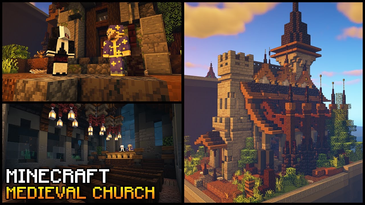 How to Build a Medieval Church in Minecraft with @PearlescentMoon - YouTube