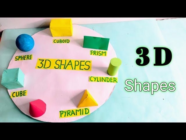 3D shapes model for school project/3D geometrical shapes/3D shapes math project/math tlm 3D shapes class=