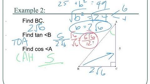 9.9 right triangle trig - honors geometry