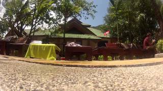 Thailand Raylee Beach - Lizard by the pool