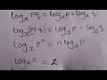 Proving the most important rules of Logarithms in 7 Minutes (IB DP, A-Level and Additional Math)