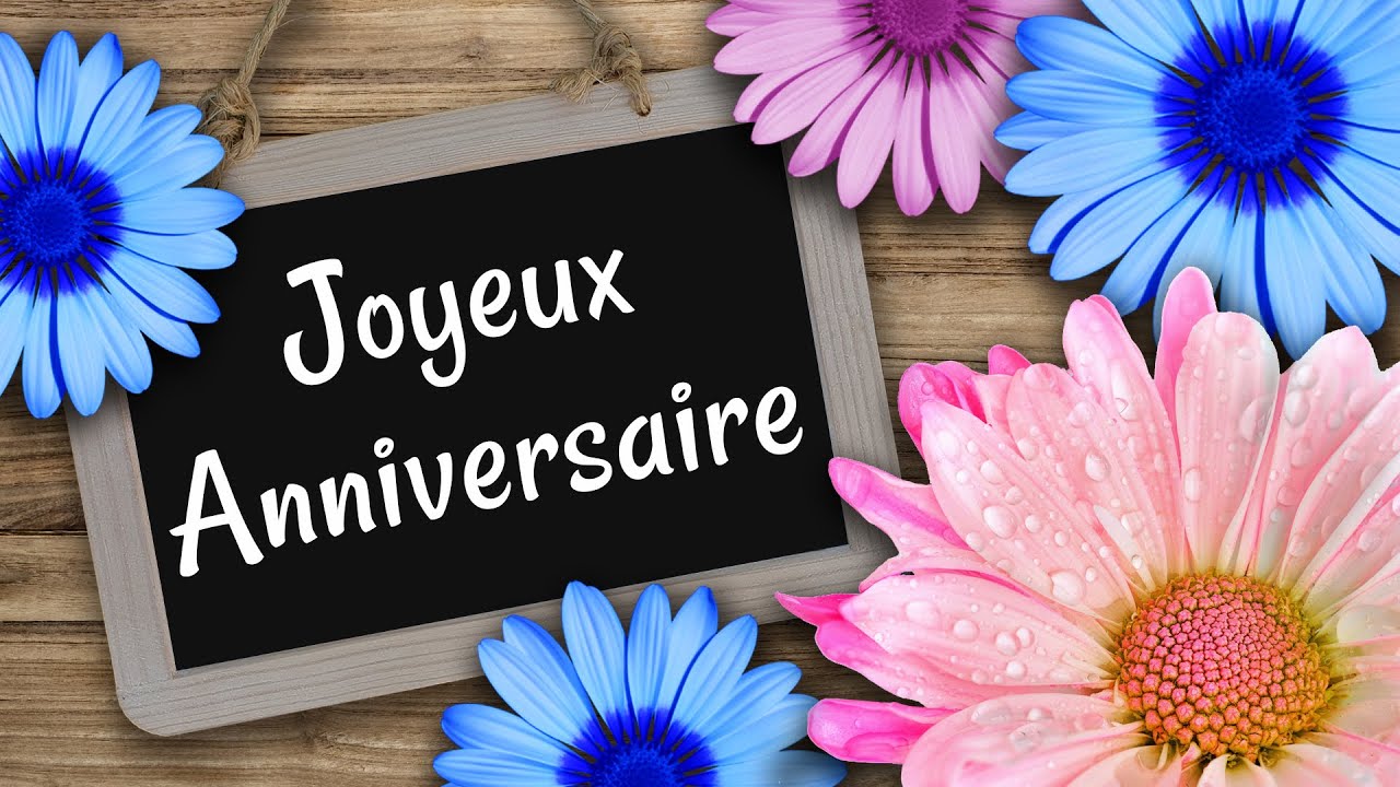 171 Joyeux Anniversaire Jolie Carte Virtuelle D Anniversaire Fleurs Youtube