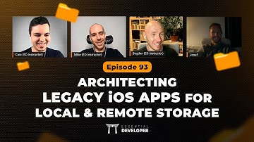 Architecting legacy iOS apps for remote & local storage (like Realm/CoreData) | Live Dev Mentoring