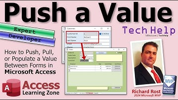 Een waarde tussen formulieren in Microsoft Access pushen, trekken of invullen
