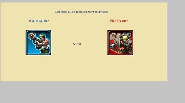 C&C Red Alert 3 - javelin soldier vs flak trooper