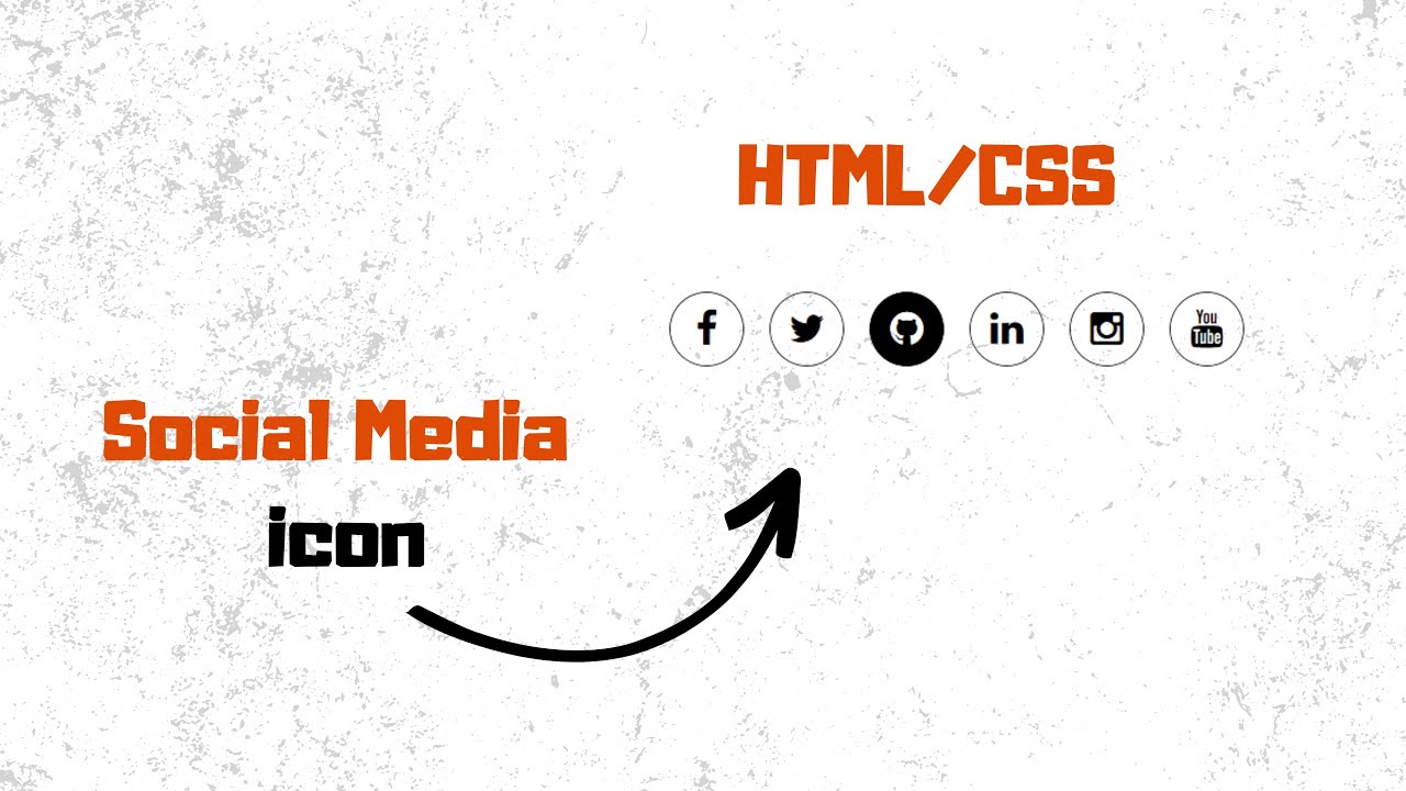 Social Media Icons HTML and CSS - YouTube