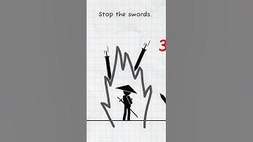 Draw 2 Save but using ki to stop the swords #shorts