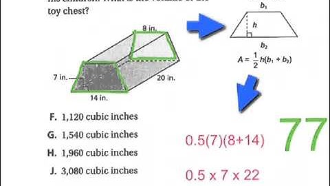Volume of a trapezoidal Prism