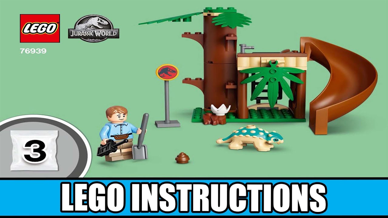Stygimoloch Dinosaur Escape LEGO instructions