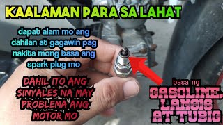 Ano ang dahilan kung bakit nababasa ang tip ng spark plug