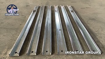 Side punching round hole C channel roll forming machine for Indonesia