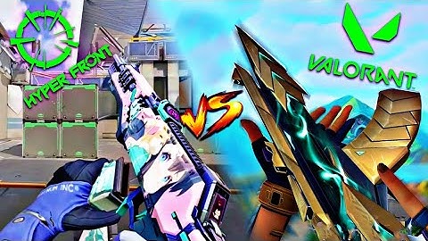 HYPER FRONT VS VALORANT SKIN VANDAL COMPARISON  #theshyvalorant