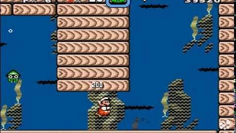 Super mario world custom level: blooper ocean 4(normal exit)