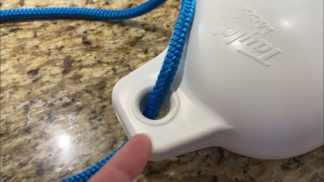 How to tie easy knot for boating docking bumper YouTube