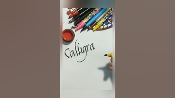 calligraphy with chisel Marker Pen shortvideo