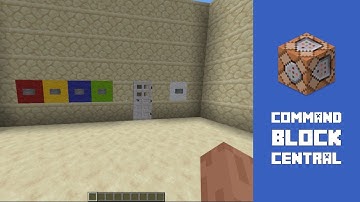 Minecraft Button Combination Lock Using Command Blocks