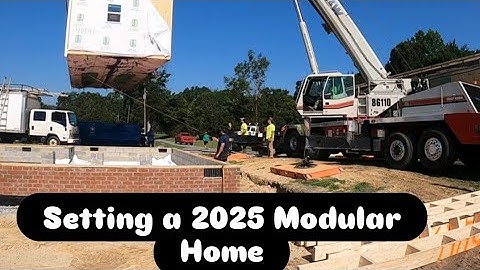 Complete Delivery and Crane set of our 2025 Modular Home..The Grange