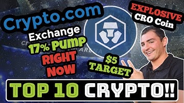 Why Did CRO Coin Pump TODAY? - $5 Cronos Coin TARGET - Crypto.com News