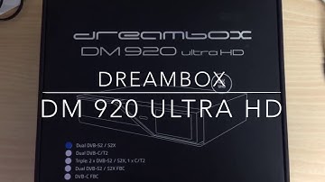 Dreambox DM920 Ultra HD unboxing