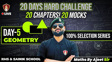 Geometry Mock Questions | RMS School | Sainik School | AISSEE Math Class 6 Coaching