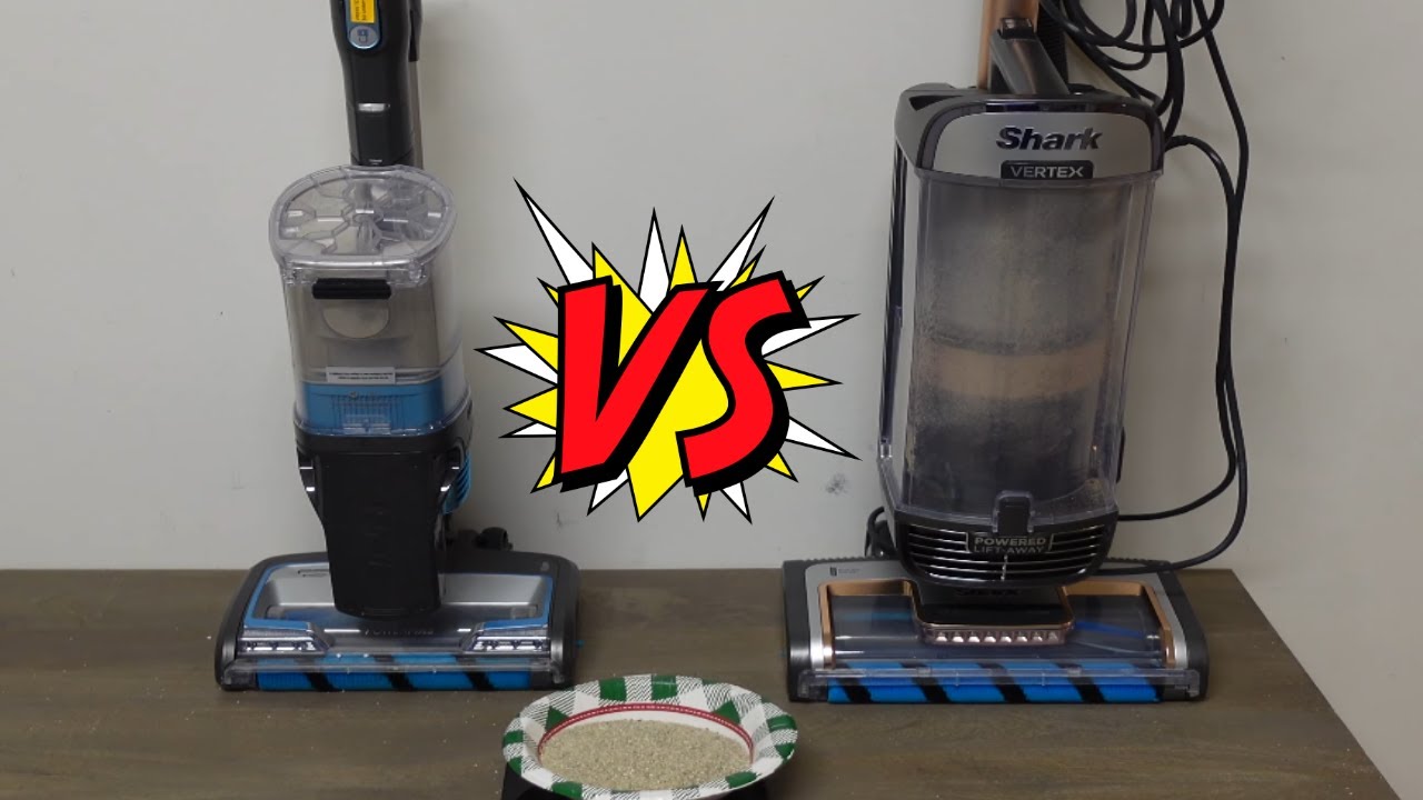 Shark Vertex CORDED VS CORDLESS Vacuum 1 lb Sand Pickup Challenge